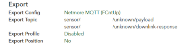 Export MQTT